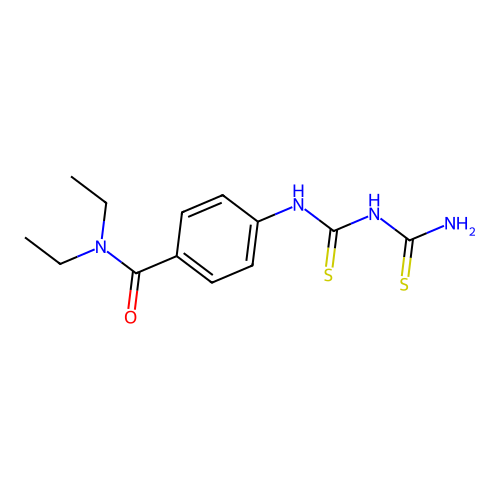 4-[(Carbamothioylcarbamothioyl)amino]-N,N-diethylbenzamide structure