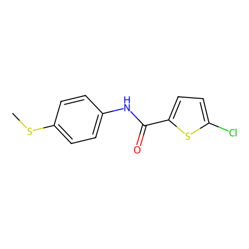 5-chloro-N-(4-methylsulfanylphenyl)thiophene-2-carboxamide structure