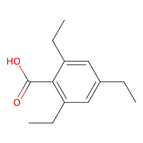2,4,6-Triethylbenzoic acid structure