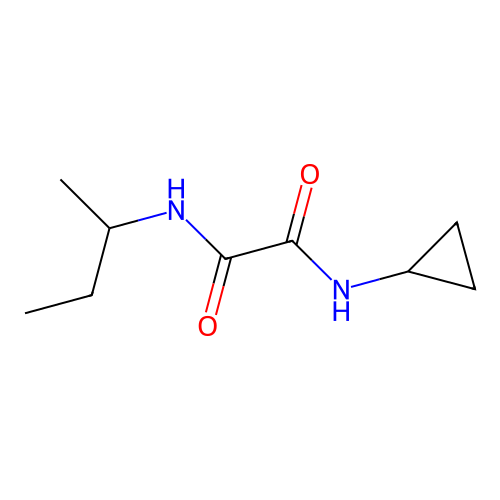 N1-(sec-butyl)-N2-cyclopropyloxalamide structure