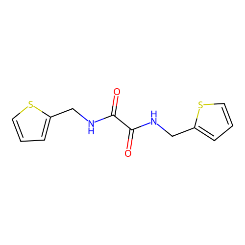 N1,N2-Bis(thiophen-2-ylmethyl)oxalamide structure