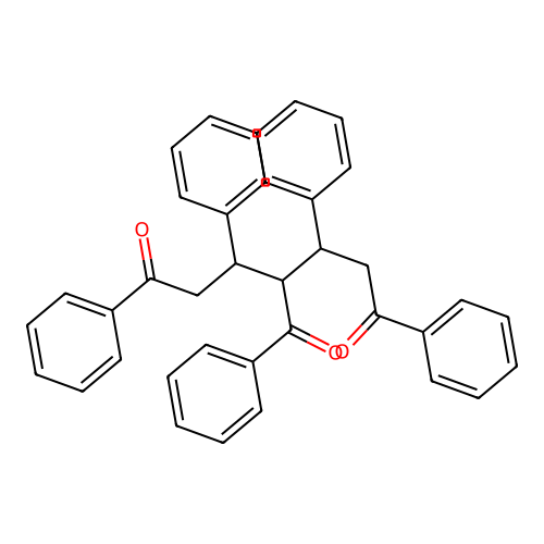 4-Benzoyl-1,3,5,7-tetraphenylheptane-1,7-dione structure