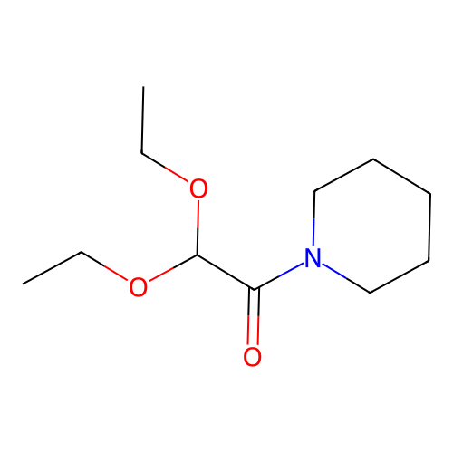 2,2-Diethoxy-1-(piperidin-1-yl)ethan-1-one structure
