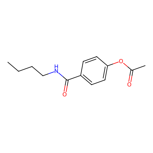 4-(Butylcarbamoyl)phenyl acetate structure