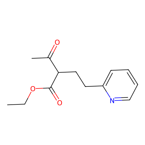 Ethyl 3-oxo-2-(2-(2-pyridinyl)ethyl)butanoate structure