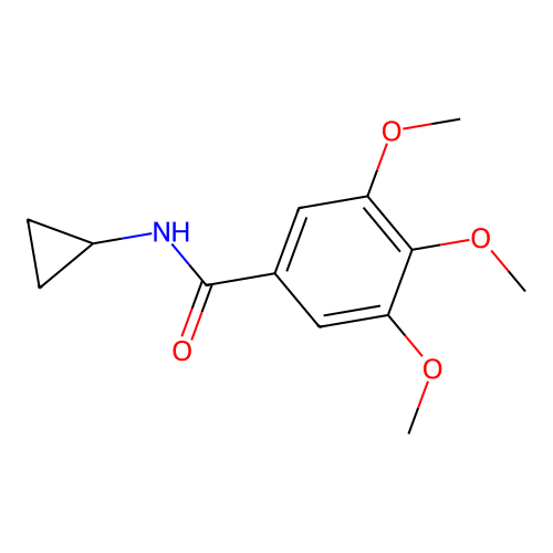 N-环丙基-3,4,5-三甲氧基苯甲酰胺 structure