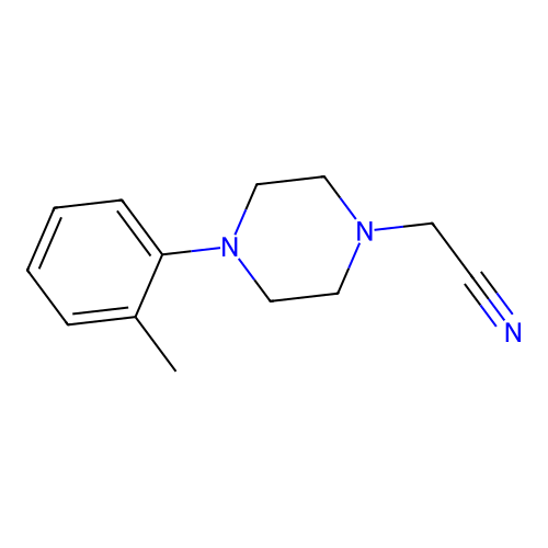 [4-(2-Methylphenyl)-1-piperazinyl]acetonitrile structure