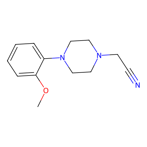 2-[4-(2-Methoxyphenyl)piperazin-1-yl]acetonitrile structure