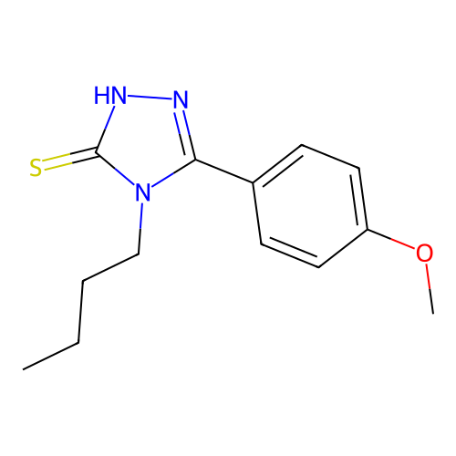 4-butyl-5-(4-methoxyphenyl)-4H-1,2,4-triazole-3-thiol structure