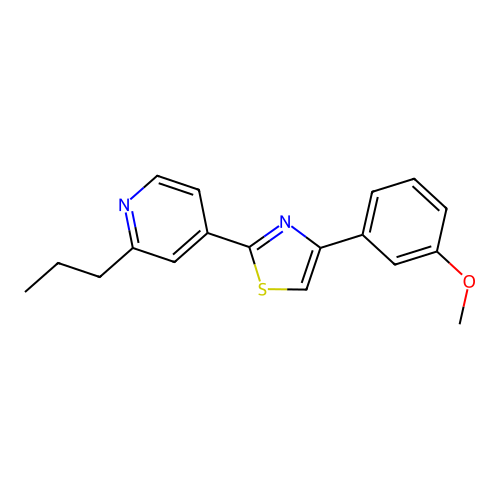 4-[4-(3-Methoxyphenyl)-1,3-thiazol-2-yl]-2-propylpyridine structure