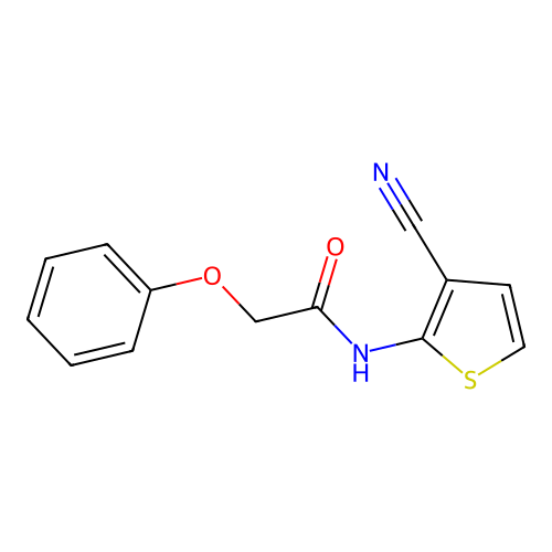 N-(3-cyanothiophen-2-yl)-2-phenoxyacetamide structure