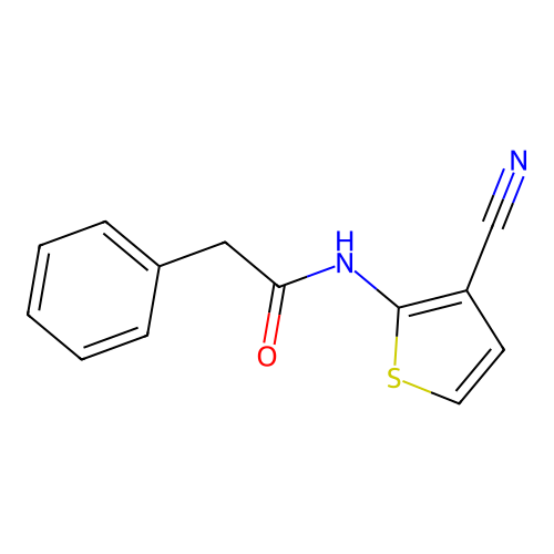 N-(3-cyanothiophen-2-yl)-2-phenylacetamide structure