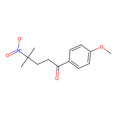 1-(4-Methoxyphenyl)-4-methyl-4-nitropentan-1-one structure