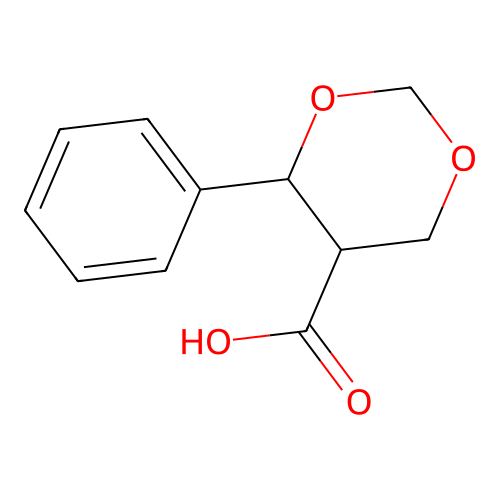 4-Phenyl-1,3-dioxane-5-carboxylic acid structure