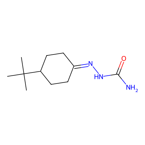 4-Tert-butylcyclohexanone semicarbazone structure