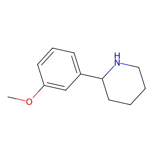 2-(3-Methoxyphenyl)piperidine structure