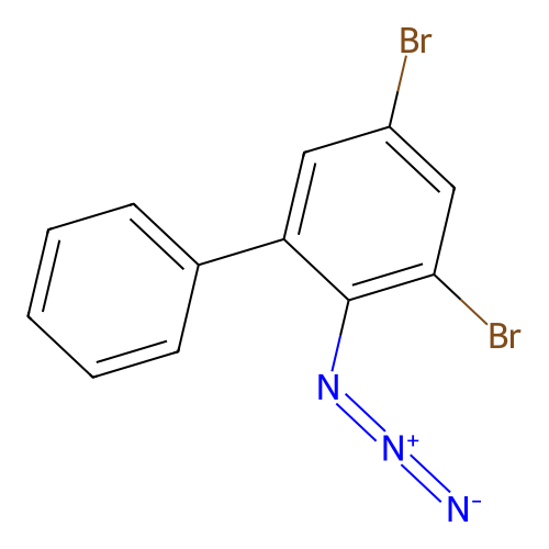 2-Azido-3,5-dibromo-1,1'-biphenyl structure
