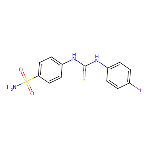1-(4-Iodophenyl)-3-(4-sulfamoylphenyl)thiourea structure