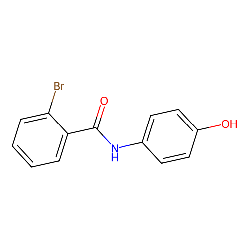 2-bromo-N-(4-hydroxyphenyl)benzamide structure