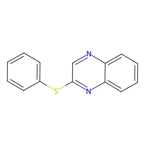 2-(Phenylsulfanyl)quinoxaline structure