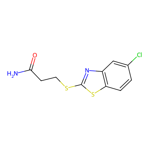 3-[(5-Chloro-1,3-benzothiazol-2-yl)sulfanyl]propanamide structure