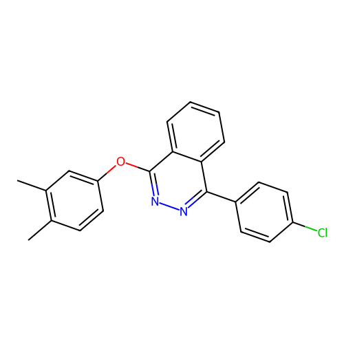 1-(4-Chlorophenyl)-4-(3,4-dimethylphenoxy)phthalazine structure