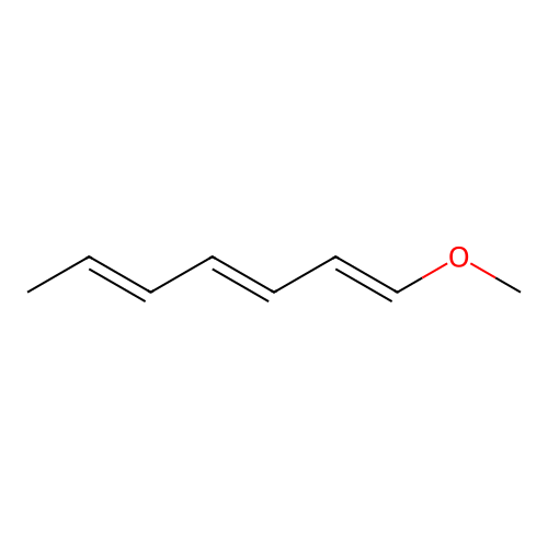 1-Methoxy-1,3,5-heptatriene structure