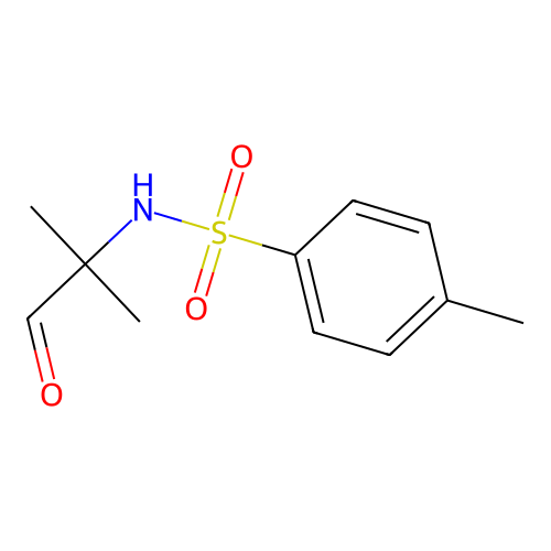 4-methyl-N-(2-methyl-1-oxopropan-2-yl)benzenesulfonamide structure