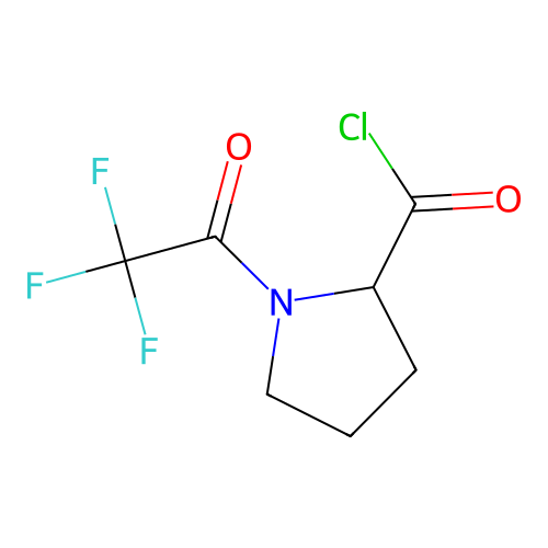 2-Pyrrolidinecarbonyl chloride, 1-(trifluoroacetyl)- structure