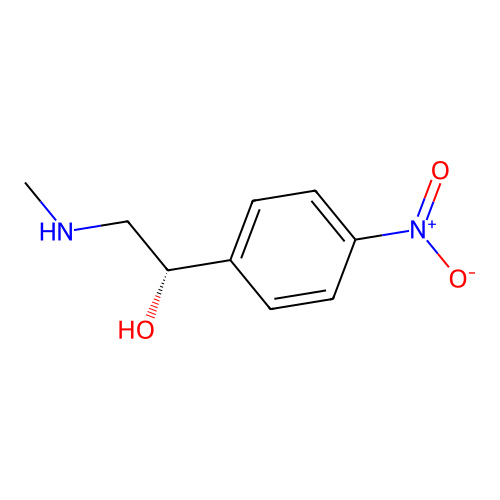 (1S)-2-(methylamino)-1-(4-nitrophenyl)ethanol structure