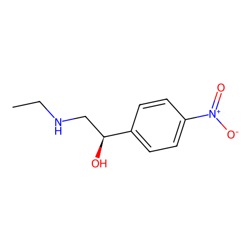 (1R)-2-(ethylamino)-1-(4-nitrophenyl)ethanol structure