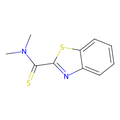 2-Benzothiazolecarbothioamide,N,N-dimethyl-(9CI) structure