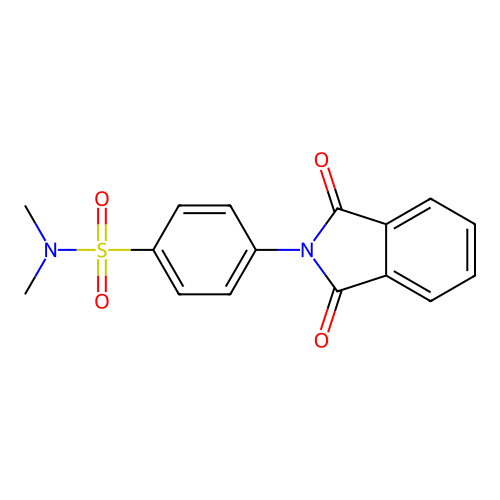 4-(1,3-dioxo-1,3-dihydro-2H-isoindol-2-yl)-N,N-dimethylbenzenesulfonamide structure