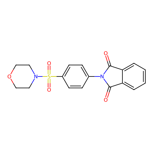 2-[4-(Morpholin-4-ylsulfonyl)phenyl]benzo[c]azolidine-1,3-dione structure