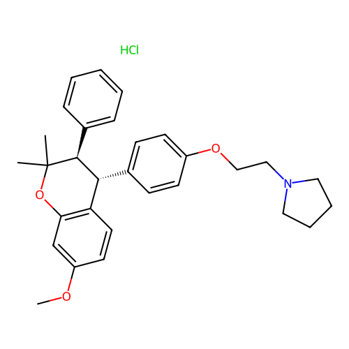 Ormeloxifene hydrochloride structure