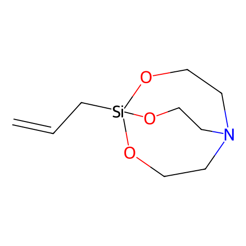 1-Allyl-2,8,9-trioxa-5-aza-1-silabicyclo[3.3.3]undecane structure