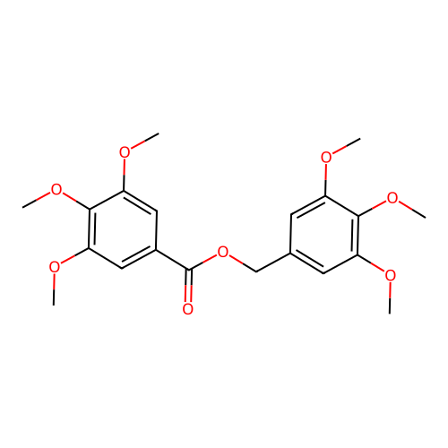 Benzoic acid, 3,4,5-trimethoxy-, (3,4,5-trimethoxyphenyl)methyl ester structure