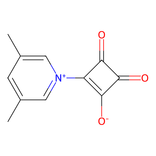 2-(3,5-Dimethylpyridinium-1-yl)-3,4-dioxocyclobut-1-en-1-olate structure