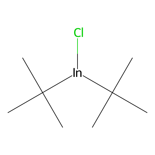 Indium, chlorobis(1,1-dimethylethyl)- structure