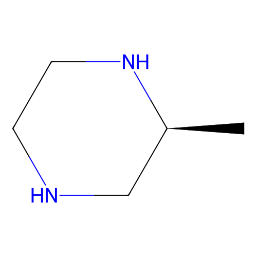 2-Methylpiperazine, (S)- structure