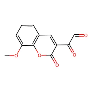 Coumarin, 3-glyoxyloyl-8-methoxy- structure