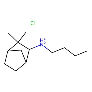 2-Norbornanamine, N-butyl-3,3-dimethyl-, hydrochloride structure