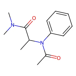Acetanilide, N-(1-(dimethylcarbamoyl)ethyl)- structure