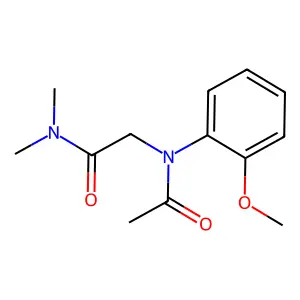 o-Acetanisidide, N-(dimethylcarbamoylmethyl)- structure