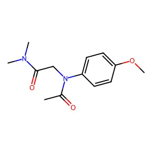 p-Acetanisidide, N-(dimethylcarbamoylmethyl)- structure