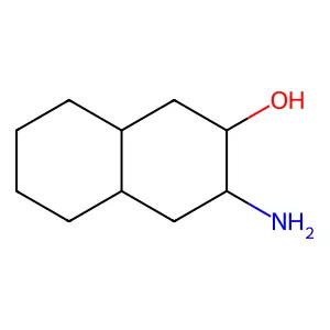 2-Naphthalenol, 3-aminodecahydro-, (2alpha,3beta,4aalpha,8abeta)- structure