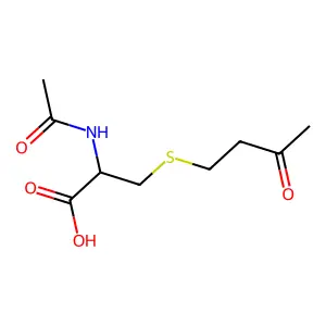 L-Cysteine, N-acetyl-S-(3-oxobutyl)- structure