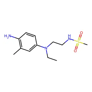 4-Amino-3-methyl-N-ethyl-N-(beta-(methanesulfonamido)ethyl)aniline structure