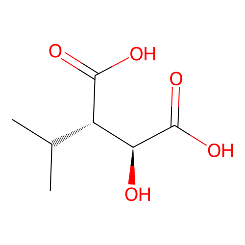 (2S,3S)-2-Hydroxy-3-(1-methylethyl)butanedioic acid structure