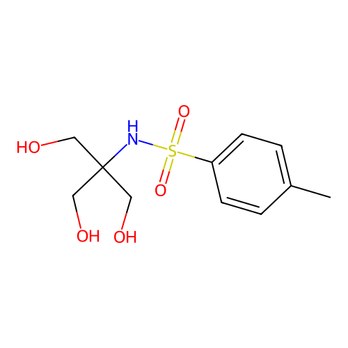 [1,1-Bis(hydroxymethyl)-2-hydroxyethyl][(4-methylphenyl)sulfonyl]amine structure